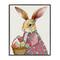 Stupell Industries Easter Bunny with Egg Basket Framed Giclée Wall Art